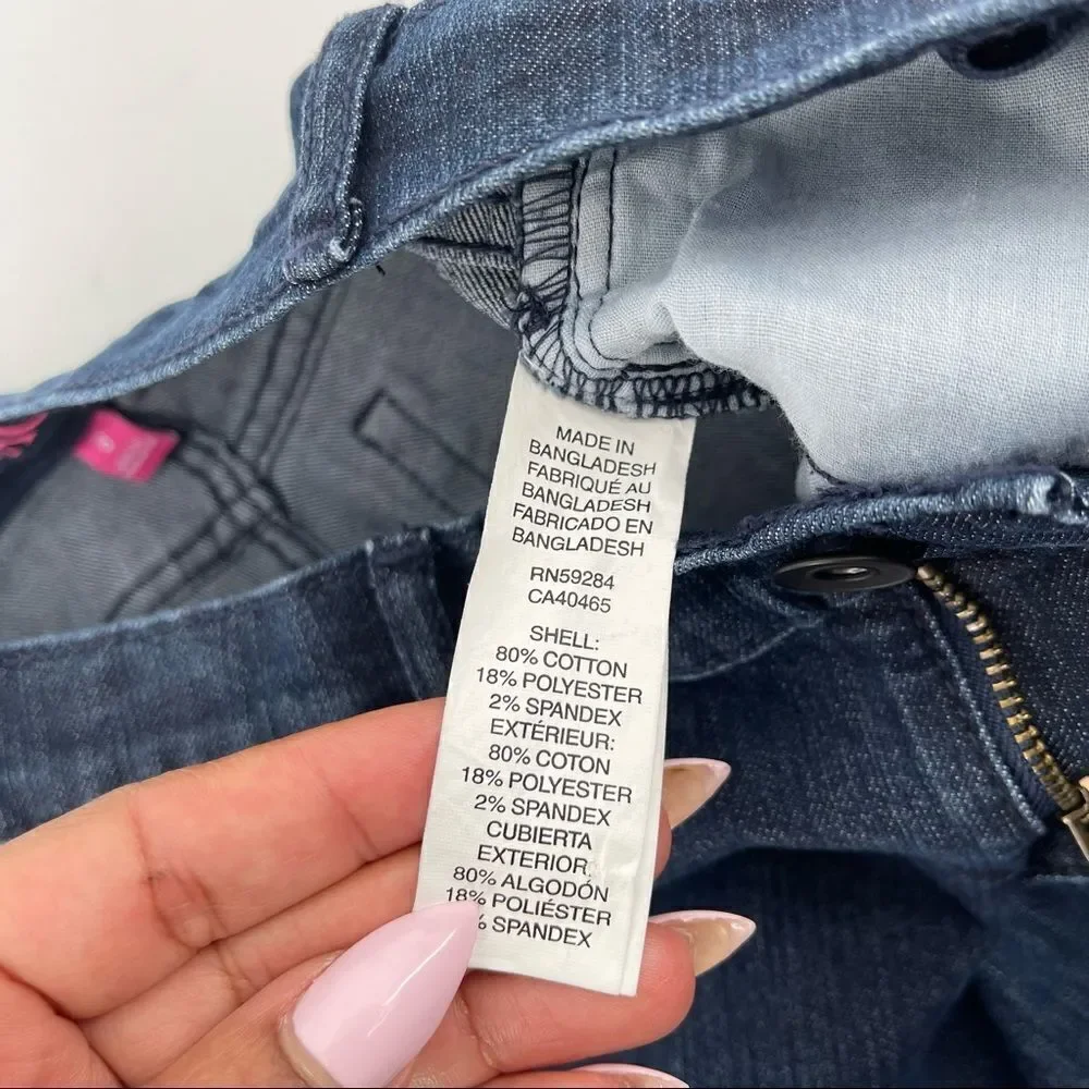 The Children’s Place Girl’s Basic Stretch Super Skinny Dark Wash Denim Jeans 8